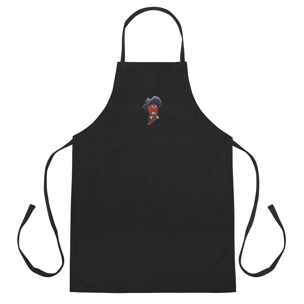 Chile offers apron on Black w/red trim